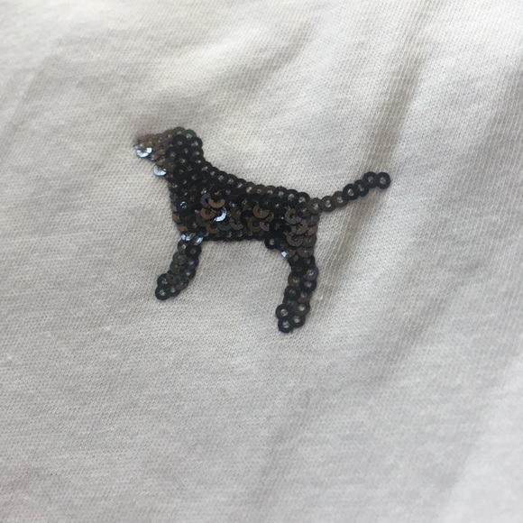 🖤SOLD🖤VS PINK Varsity Shorts &Bling Tee - Picture 7 of 8